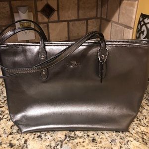 Authentic Coach Metallic Purse